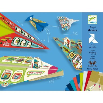 Набор для оригами «Планеры» Djeco Набор для оригами «Планеры» Djeco позволит каждому ребёнку проявить фантазию и создать необычные бумажные самолетики с пилотами.