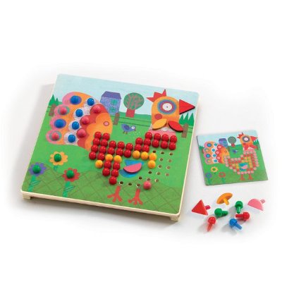 Мозаика «Животные» Djeco Мозаика «Животные» Djeco — увлекательная развивающая игрушка для каждого малыша.