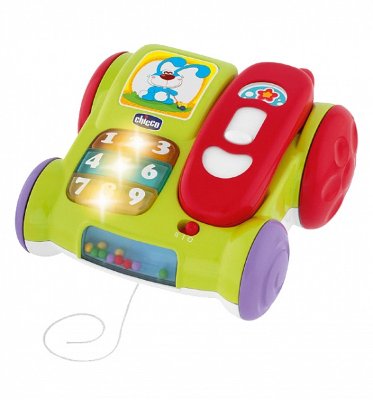 Телефон с колесиками Chicco Телефон с колесиками Chicco — музыкальная игрушка-каталка, предназначенная для детей от 6 месяцев.