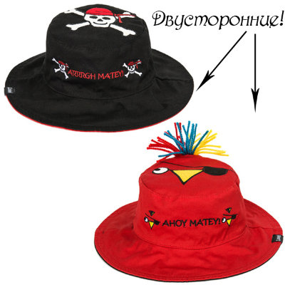 Панама FlapJacks Пират/Попугай (Pirate/Parrot) Панама FlapJacks Пират/Попугай (Pirate/Parrot) — яркая двухсторонняя панамка, которая никогда не надоест и прекрасно защитит вашего ребёнка от солнца. 