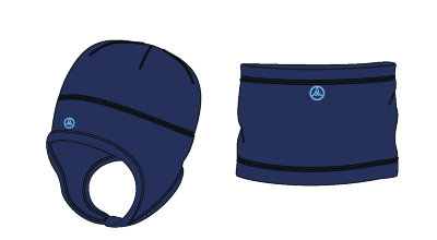 Шапка и шарф-снуд (dark blue) Шапка и шарф-снуд (dark blue) —​ комплект аксессуаров из флиса Polar, отличное дополнение к зимнему костюму Premont!