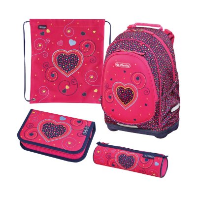 Рюкзак Herlitz Bliss Pink Hearts (с наполнением) Рюкзак Herlitz Bliss Pink Hearts (с наполнением) — традиционное немецкое качество и привлекательный внешний вид по разумной цене!