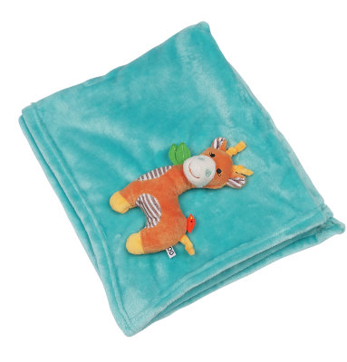 Одеяло с игрушкой Zoocchini «Жираф» Одеяло с игрушкой Zoocchini «Жираф» — это не просто одеяло, это два в одном: одеяло и мягкая игрушка!