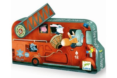 Пазл «Пожарная машина» Djeco Пазл «Пожарная машина» Djeco — красочный и увлекательный пазл-картинка, который станет замечательной игрой для малышей.