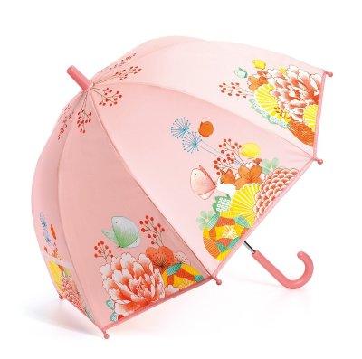 Зонтик «Цветочный сад» Djeco Зонтик «Цветочный сад» Djeco выполнен в насыщенных цветах с красивым принтом.