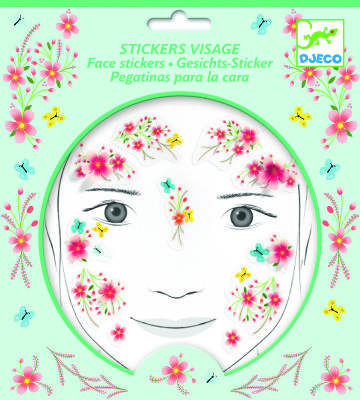 Наклейки для лица «Фея» Djeco Наклейки для лица «Фея» Djeco помогут создать неповторимый образ для Вашего ребёнка.