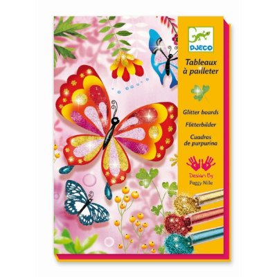 Раскраска «Блестящие бабочки» Djeco Раскраска «Блестящие бабочки» Djeco —​ невероятно красивый и яркий творческий набор, лучший подарок для девочки! 