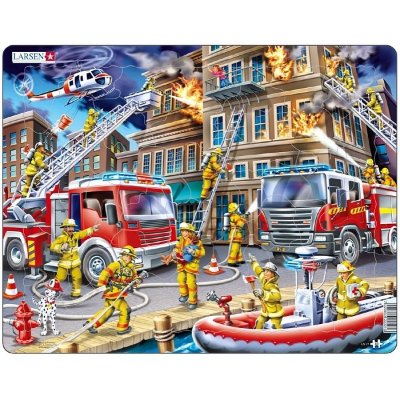 Пазл «Пожарные» Larsen Пазл «Пожарные» Larsen — отличное развлечение для Вашего ребёнка.