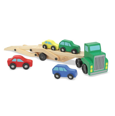 Машинка для перевозки автомобилей Melissa &amp; Doug Машинка для перевозки автомобилей Melissa & Doug — это та игрушка, которая приведёт в восторг вашего мальчишку!