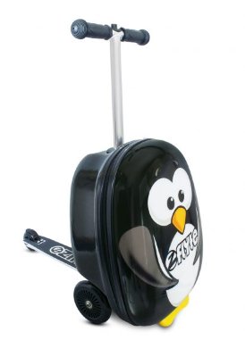 Самокат-чемодан «Пингвин» Zinc Flyte Самокат-чемодан «Пингвин» Zinc Flyte приведёт в восторг малышей и позволит сделать путешествия с детьми комфортнее и увлекательней!