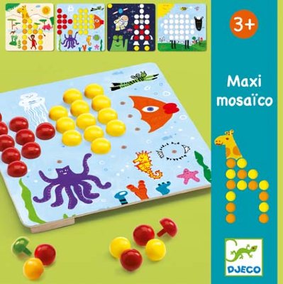 Мозаика «Макси» Djeco Мозаика «Макси» Djeco станет увлекательной развивающей игрушкой для каждого малыша.